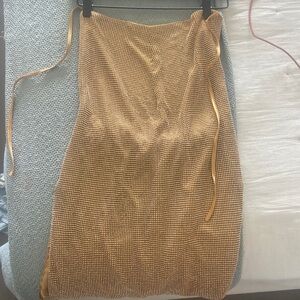 Untouched Gold Rhinestone Dress from 12th Tribe (Size S/M)